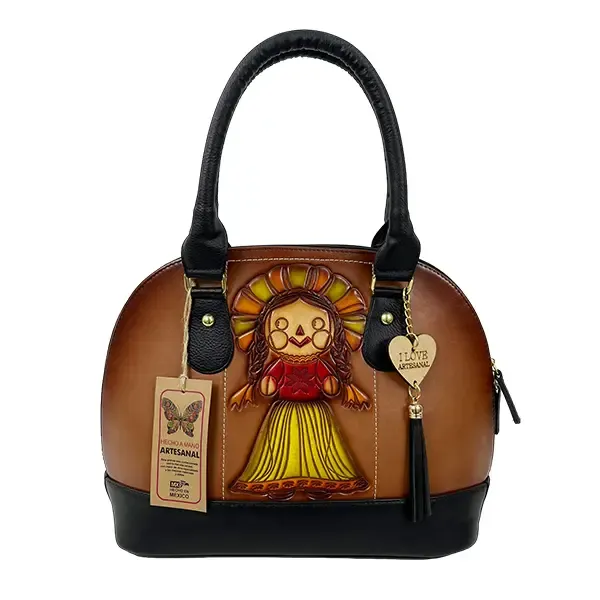 [B05VAAALBSN06] BOLSO VAQUETA ARTESANAL ABIGAIL LELE BICOLOR SHEDRON NEGRO 06.webp