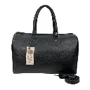 MALETA YARITZA PIEL LISO NEGRO