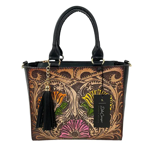 [B02ISPICILISHE] ISA PIEL (CINCELADO LISO NEGRO/SHEDRON)