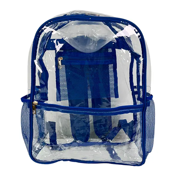 [B01118616AZU] IMPORTACION MOCHILA TRANSPARENTE 1186-16 (AZUL REY)