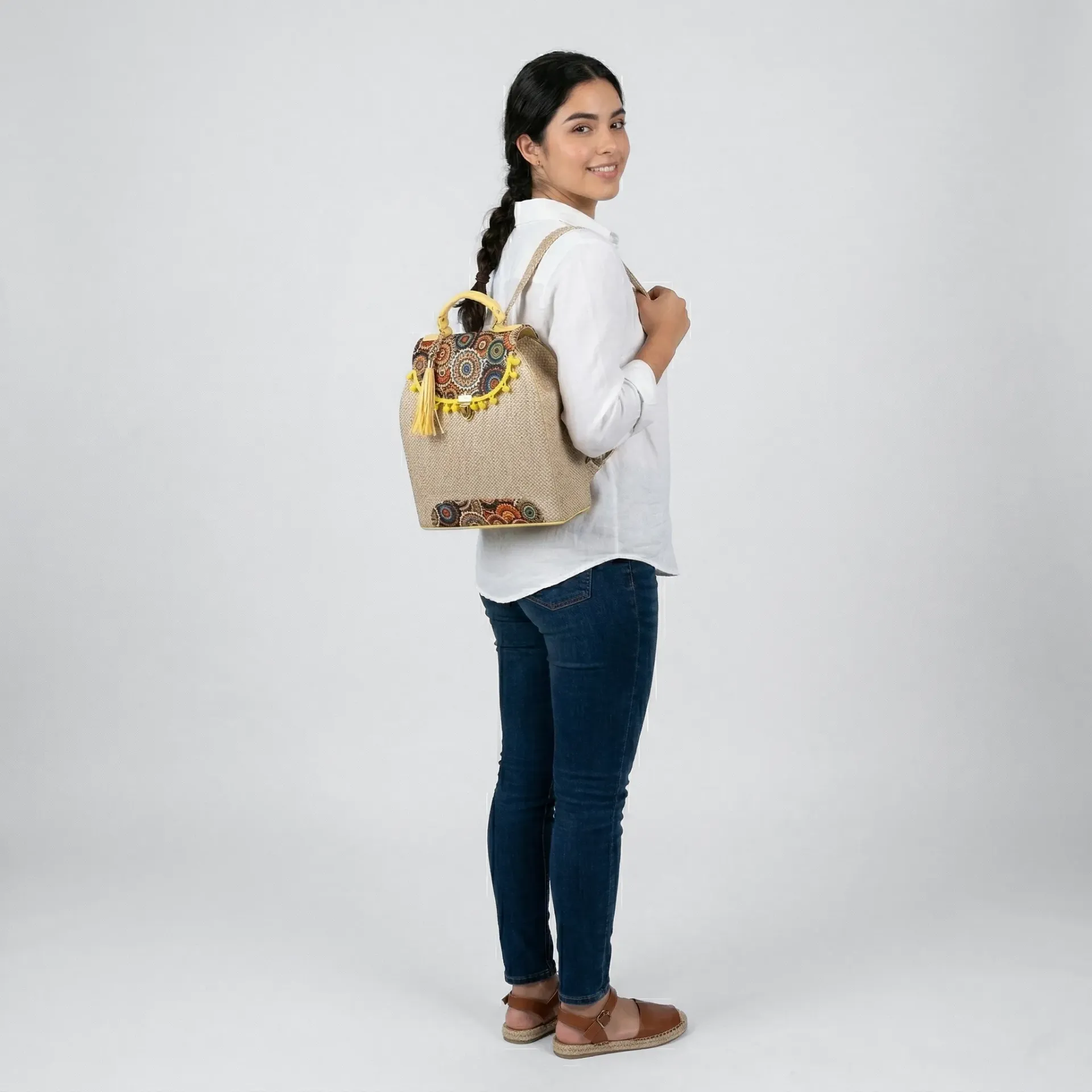 [M10YUGRESD06] MOCHILA GRANDE YUTE D  (ESTAMPADO D06)