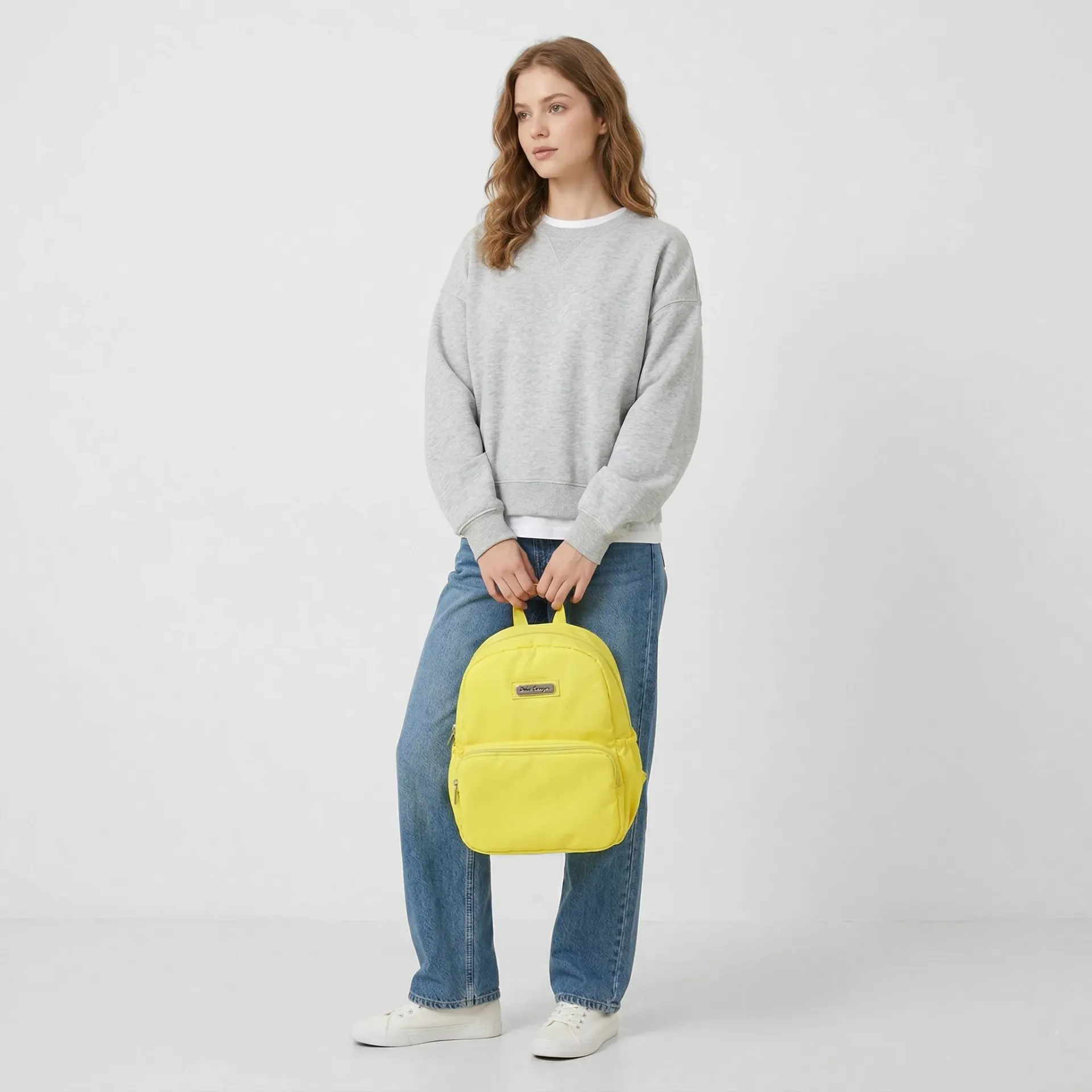 [M09AMALIAAMA] MOCHILA AMALIA LONA  (AMARILLO)