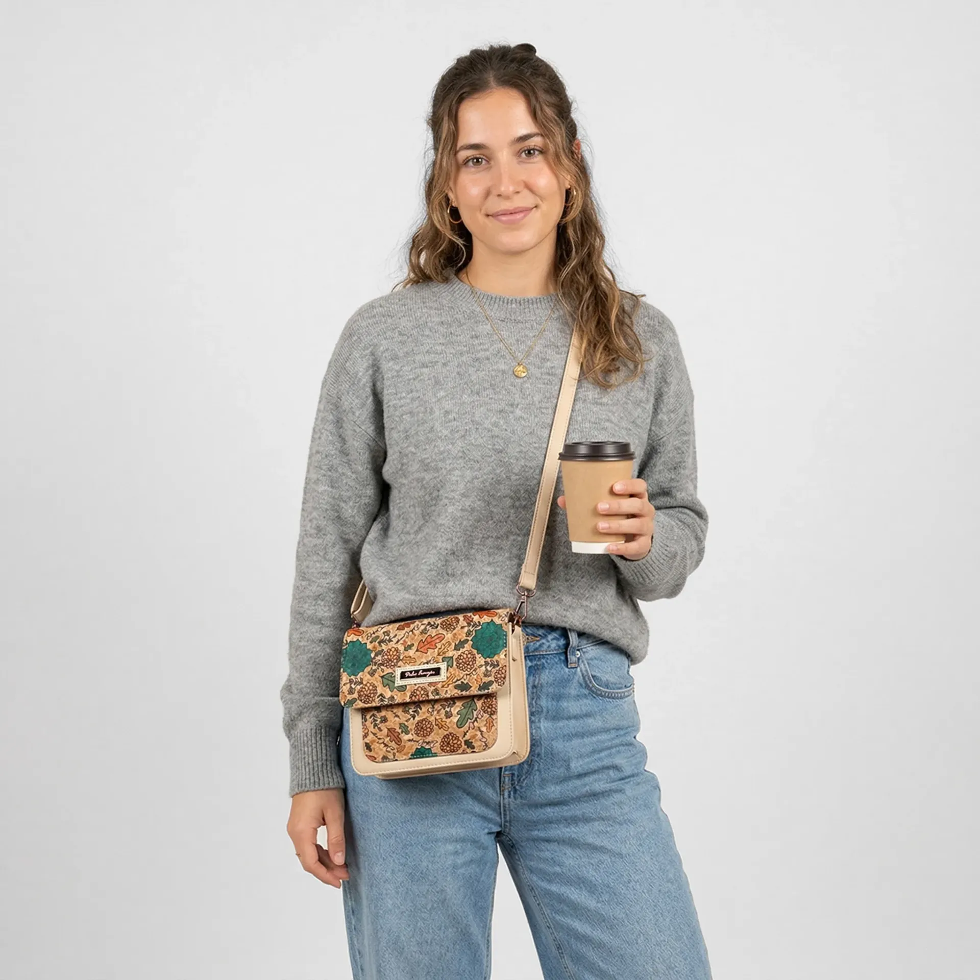 [MAR02VACOEBE] MARICONERA VALE TEXTIL (CORCHO ESTAMPADO BEIGE)