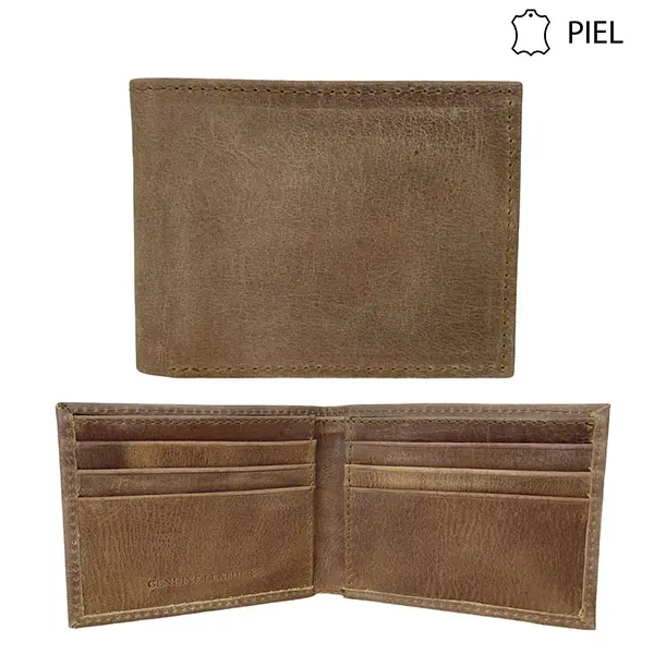 CARTERA PIEL CABALLERO BASICA