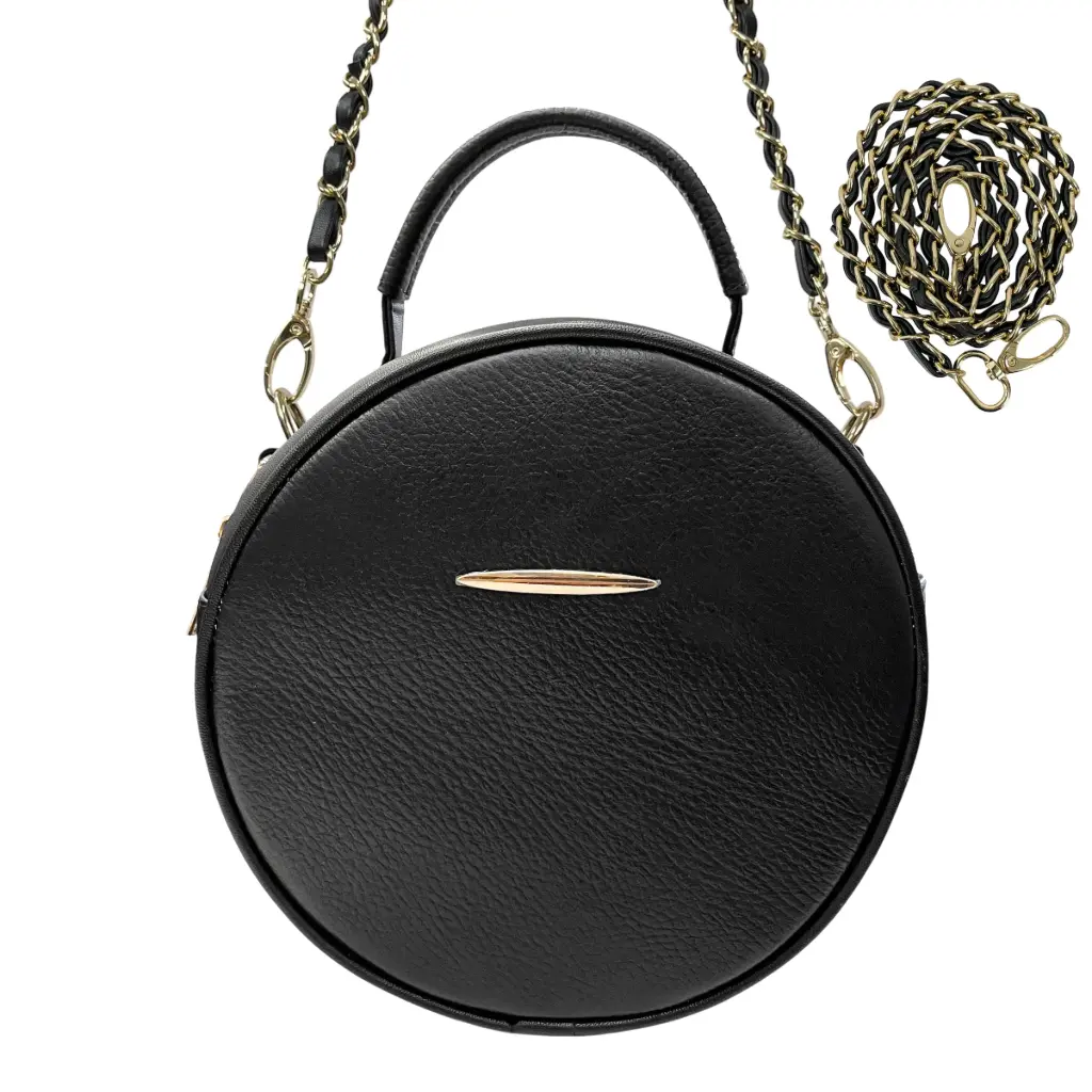 [B02LUMPLNE] LUNA MINI PIEL (LISO NEGRO)