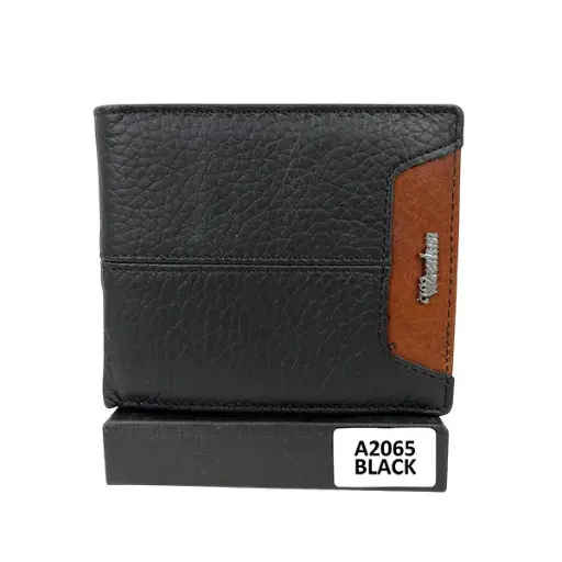 [C05PIA2065BLA] CARTERA PIEL CABLLERO A2065 BLACK