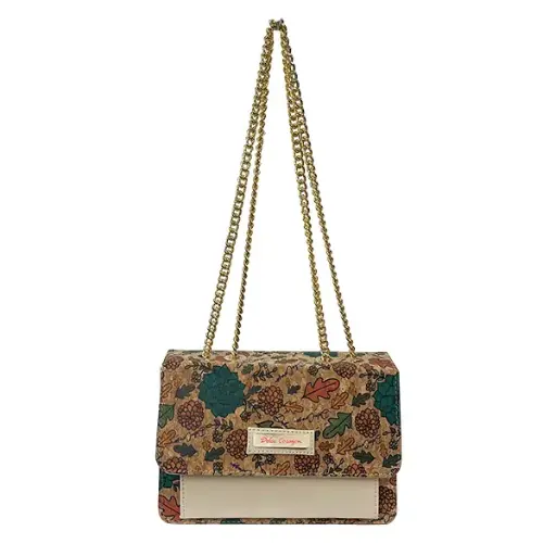 [B02LUICOEFALAT] LUISA CORCHO ESTAMPADO FLORES A LATTE